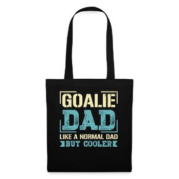 Goalie Dad Like a Regular Dad Ice Hockey Gifts - Stoffbeutel - Schwarz - Vorne