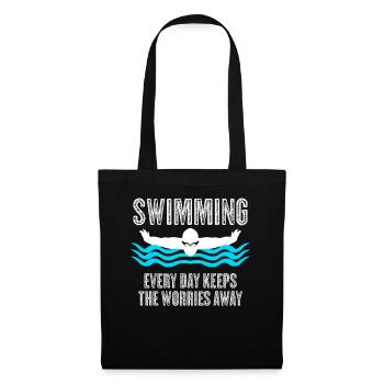 Triathlon Piscine Nageur - Sac en tissu - noir - Devant