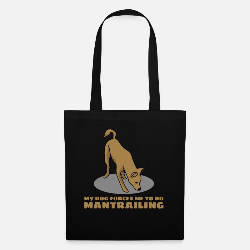 Mantrailer Chiens Mantrailing - Sac en tissu - noir