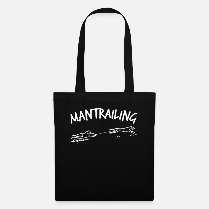 Mantrailing Joke Mantrailer Dog - Stoffbeutel - Schwarz