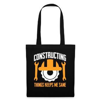 Construction Worker - Tote Bag - black - Front