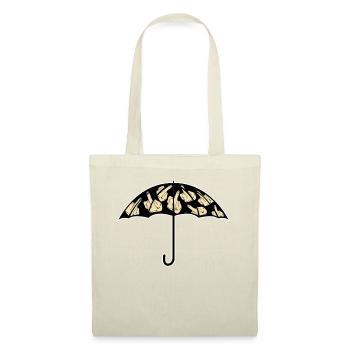 Umbrella with middle fingers Umbrellas - Stoffbeutel - Natur - Vorne