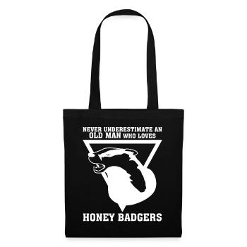 Honey Badgers Joke Honey Badger - Sac en tissu - noir - Devant