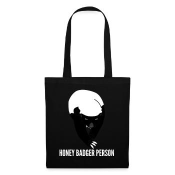 Honey Badgers Honey Badger - Sac en tissu - noir - Devant