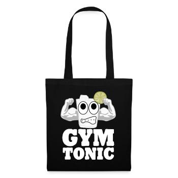 Gym Motivation Musculation Entraînement - Sac en tissu - noir - Devant