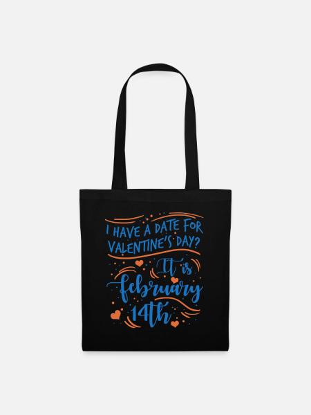 Valentine's Day Boyfriend Girlfirend - Stoffbeutel - Schwarz