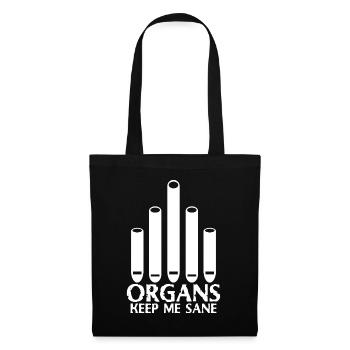 Church Music Organ Player Organist - Tote Bag - black - Front