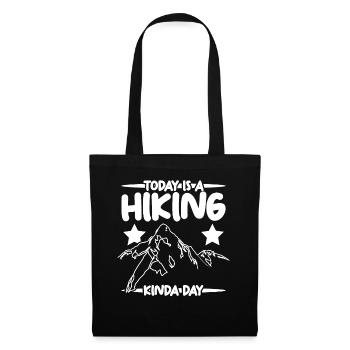 Hiker Outdoor Hiking Trekking - Tote Bag - black - Front