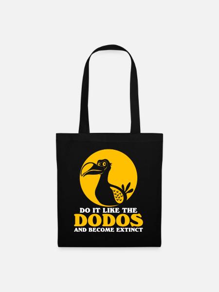 Dodo become extinct - Stoffbeutel - Schwarz