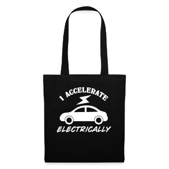 Electric Car Battery E-Car - Tote Bag - black - Front