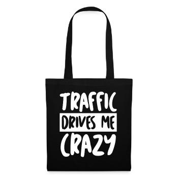 Cars Traffic Rush Hour Commuting Driver - Tote Bag - black - Front