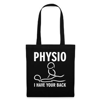 Physio Physiotherapist Physiotherapy - Tote Bag - black - Front
