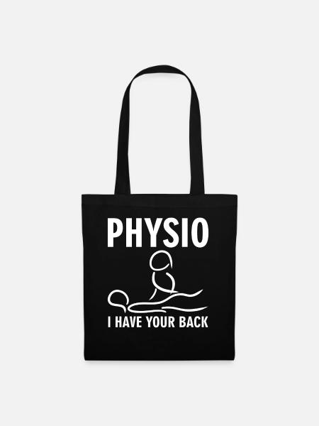 Physio Physiotherapist Physiotherapy - Stoffbeutel - Schwarz