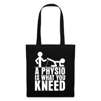 Physiothérapie - Sac en tissu - noir - Devant