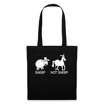 Sheep and and Horse - Stoffbeutel - Schwarz - Vorne