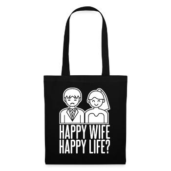 Bride Groom Best Man Wedding Groomsmen - Stoffbeutel - Schwarz - Vorne