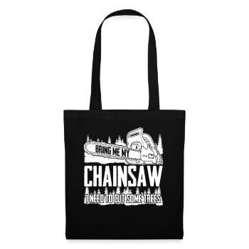 Chain Saw Chainsaw - Stoffbeutel - Schwarz - Vorne