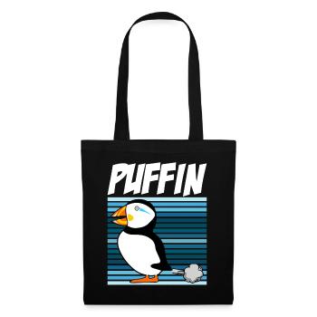 Puffins Farting Puffin - Tote Bag - black - Front