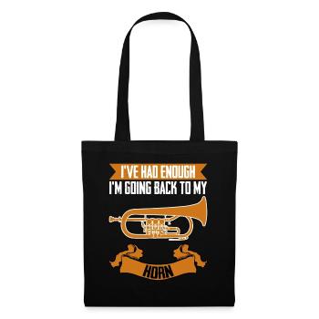 Bugle - Sac en tissu - noir - Devant
