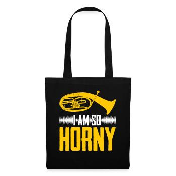 Tenorhorn Orchestra Brass Instrument - Tote Bag - black - Front