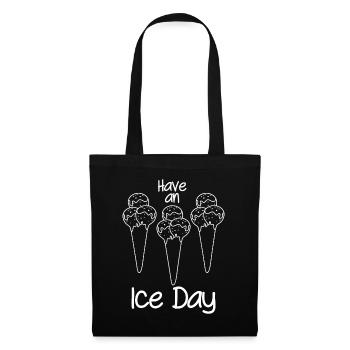 Summer Ice Cream Cup Icecream - Stoffbeutel - Schwarz - Vorne