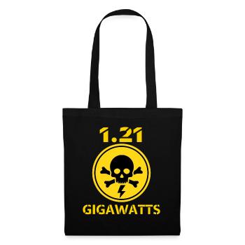 GEFAHR! Elektrisches T-Shirt! Schädel. - Stoffbeutel - Schwarz - Vorne