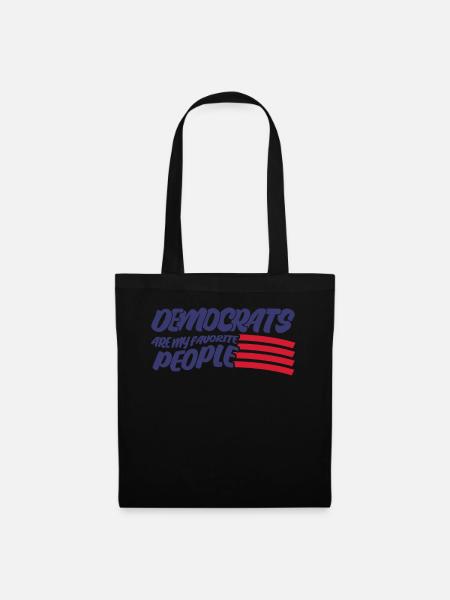 Democrat Democratic Elections Democracy - Stoffbeutel - Schwarz