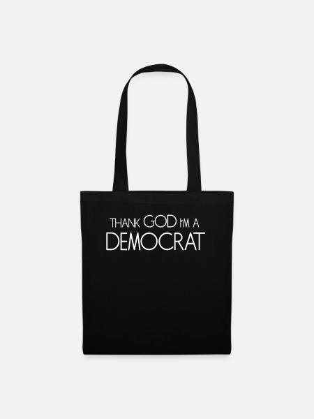 Democrat Democratic Vote Democracy - Stoffbeutel - Schwarz