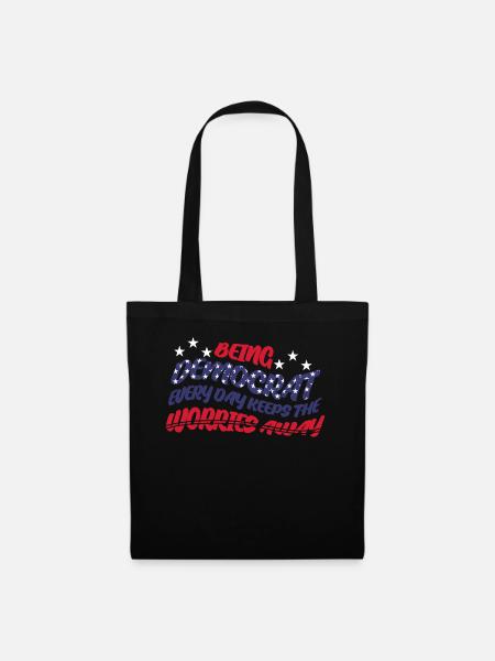 Democrat Democratic Democracy - Stoffbeutel - Schwarz