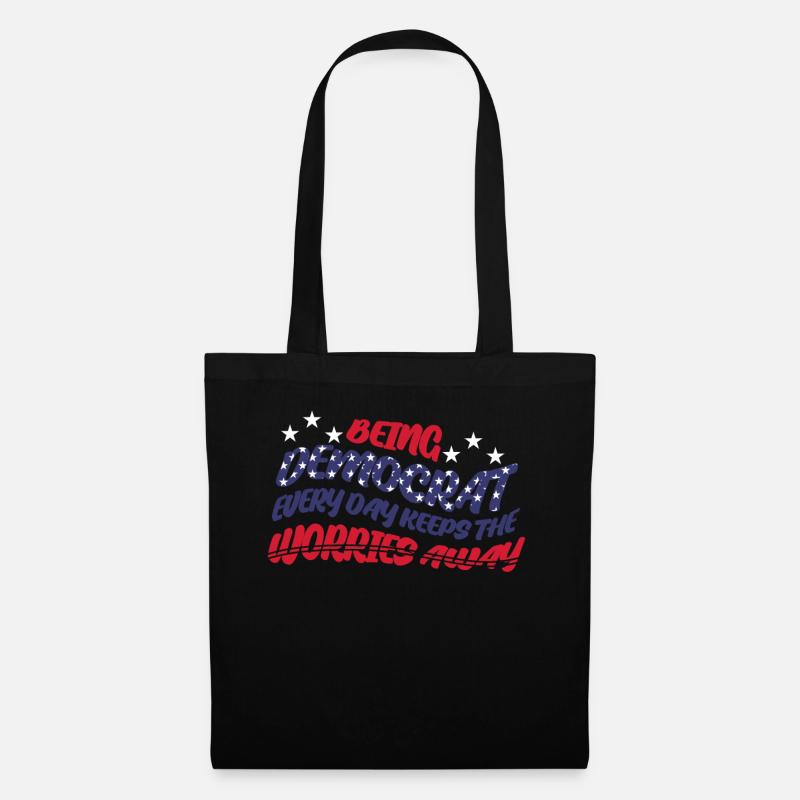 Democrat Democratic Democracy - Stoffbeutel - Schwarz