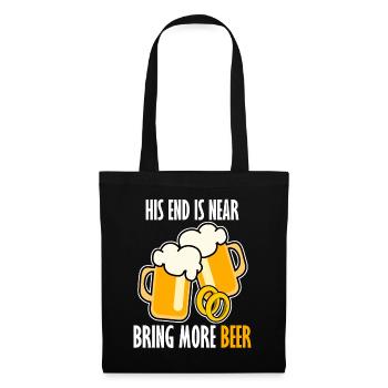 Groom Best Man Groomsmen Bride Beer - Stoffbeutel - Schwarz - Vorne