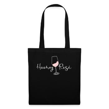 Rosé Wine Vino Glasses - Stoffbeutel - Schwarz - Vorne
