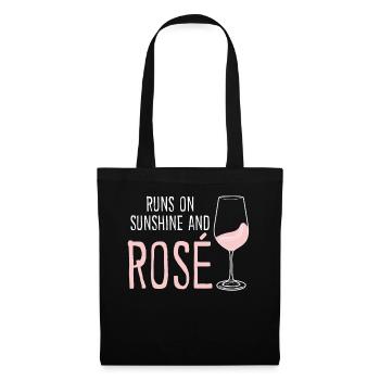 Vino Rosé Red Wine Glasses - Stoffbeutel - Schwarz - Vorne