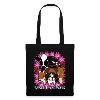 Animal Protection Vegan Animal Rights - Tote Bag - black - Front
