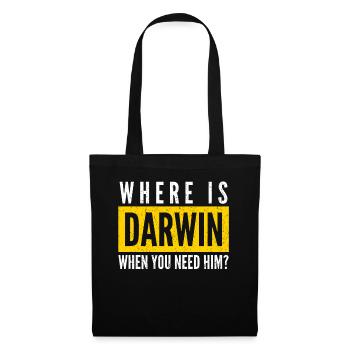 Misanthrope Darwin Award Darwinism - Tote Bag - black - Front