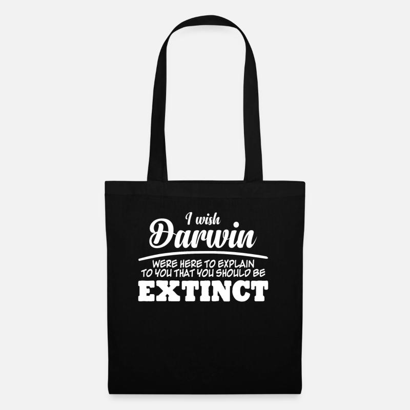 Darwin Award Darwinism Misanthrope - Stoffbeutel - Schwarz