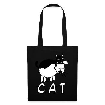 Blague sur les moutons - Sac en tissu - noir - Devant