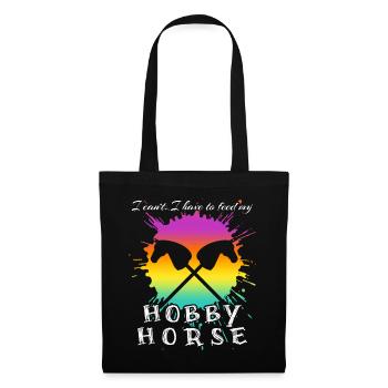 Équitation Hobby Horsing Hobby Horse - Sac en tissu - noir - Devant