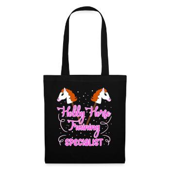 Hobby Horse Riding Hobbyhorse - Tote Bag - black - Front