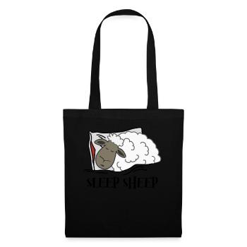 Tired Sleeping Sheep Nap Sleep - Tote Bag - black - Front