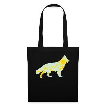 White Shepherd Dog Mountains Outdoor - Tote Bag - black - Front