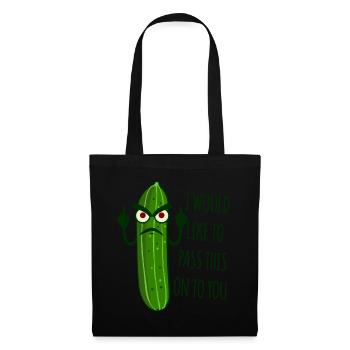 Cucumber Grumpy Misanthrope - Tote Bag - black - Front