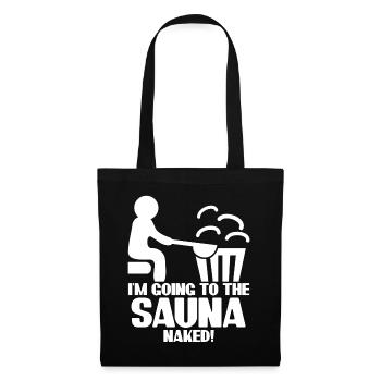 Spa Thermes Bien-être Sauna - Sac en tissu - noir - Devant