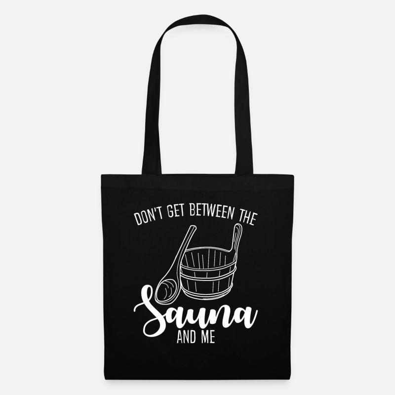 Sauna Thermal Bath Wellness - Stoffbeutel - Schwarz