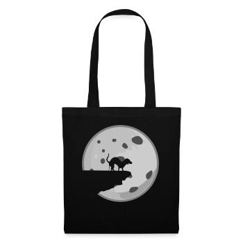 Teckel Chien Caca Chiens de Lune - Sac en tissu - noir - Devant