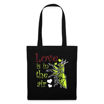 Praying Mantis Love - Stoffbeutel - Schwarz - Vorne