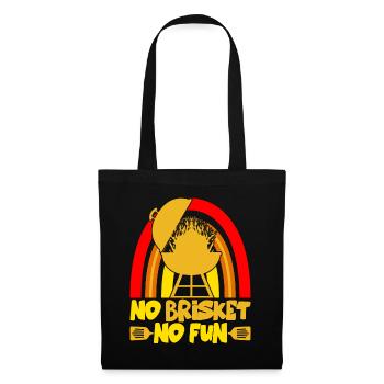 Barbecue, poitrine, viande, steak, BBQ, cuisson - Sac en tissu - noir - Devant