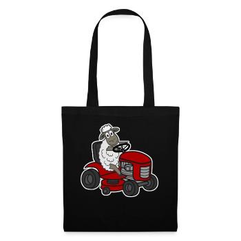 Sheep Lawn Mower Shepherd - Tote Bag - black - Front