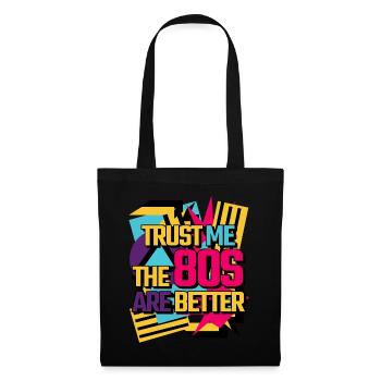 1980's Vintage 80s Music Tape Disco - Tote Bag - black - Front