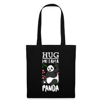 Hug Me Panda Bear Giant Panda - Stoffbeutel - Schwarz - Vorne
